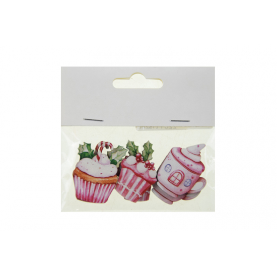 Figura süti fa 4cm s/6 rózsaszín