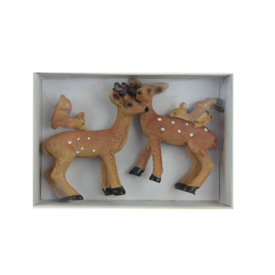 Figura szarvas poly 2,5cm s/4 barna