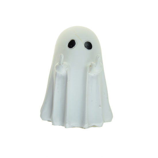 Figura szellem poly 6,5*7*8,3cm fehér