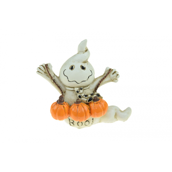 Figura szellem poly 7cm fehér