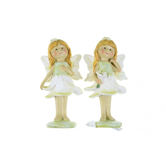 Figura tündér poly 5.5*4*11cm 2féle zöld
