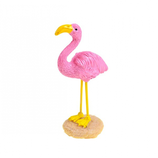 Flamingó poly 5*9,5cm rózsaszín