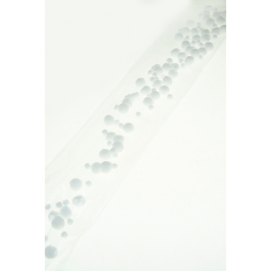 Girland hógömb 120cm 8szál fehér