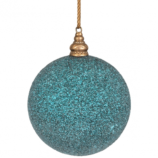 Gömb műanyag D12 glitteres kék