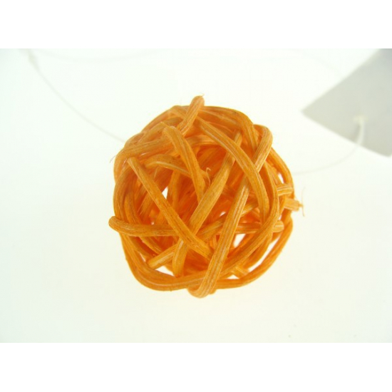 Gömb rattan 3cm s/12 narancs