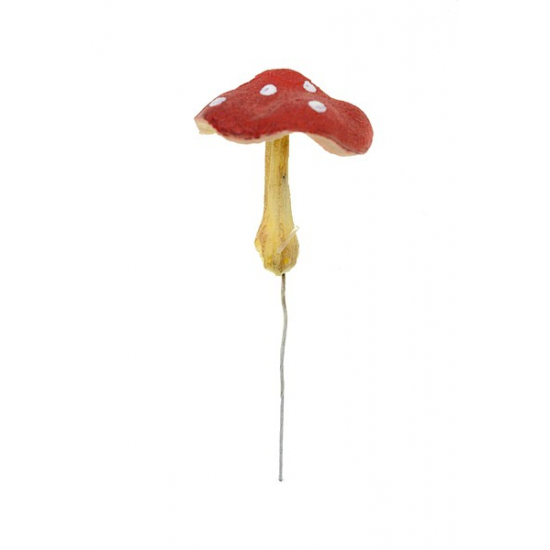 Gomba hab széles kalapú 4.5cm piros