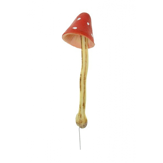 Gomba hab pikk hosszú szárral 4cm piros