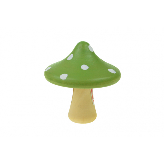 Gomba poly 5.8*5.8*6.5cm pöttyös zöld