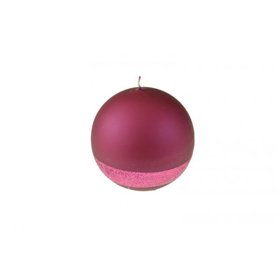 Gyertya gömb Venus 100 satin meggyszín