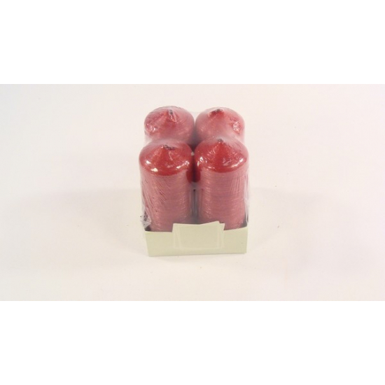 Gyertya henger 40/100 s/4 Drapana piros
