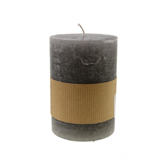 Gyertya henger Rustic 70/100 szürke