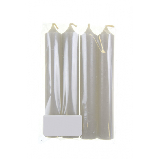 Gyertya szál 13cm s/4 szürke