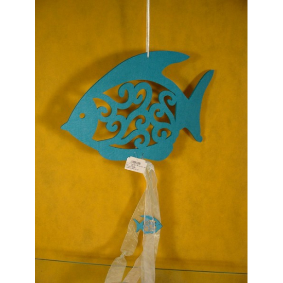 Hal filc lézervágott 38cm org.szal. türkíz