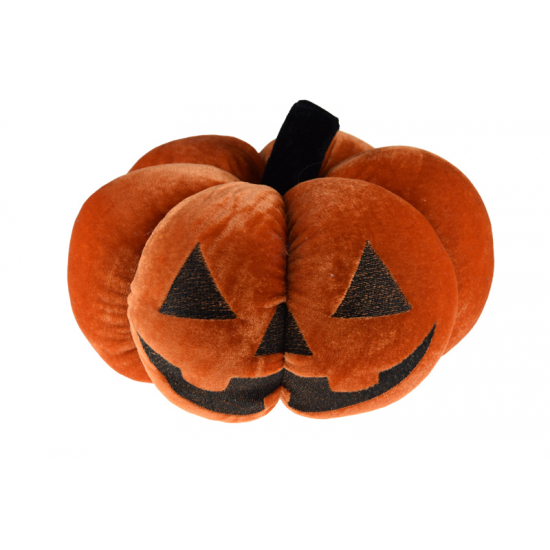 Halloweeni tök textil D25,4 H20 narancs