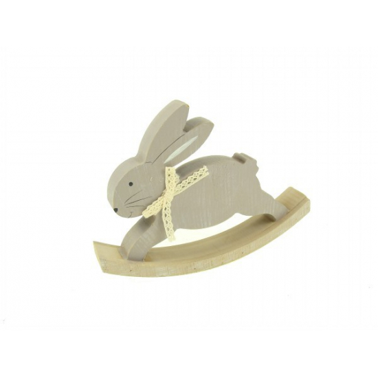 Figura hintanyuszi fa 17*3*12,5cm masnival szürke
