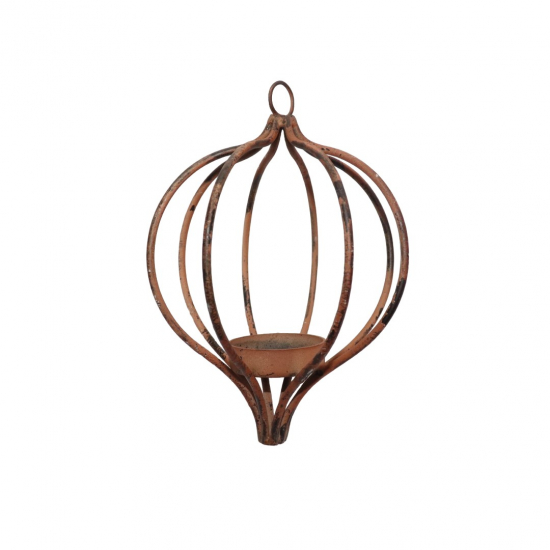 Karácsonyfa dísz fém 14cm bronz