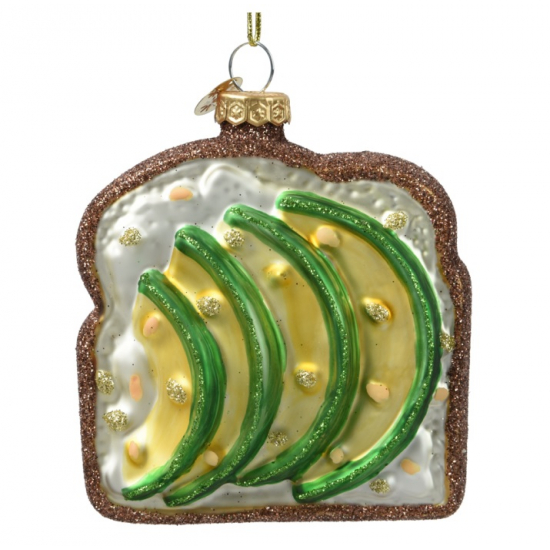 Karácsonyfa dísz szendvics üveg 8,6cm színes