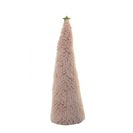 Karácsonyfa textil 25cm mályva