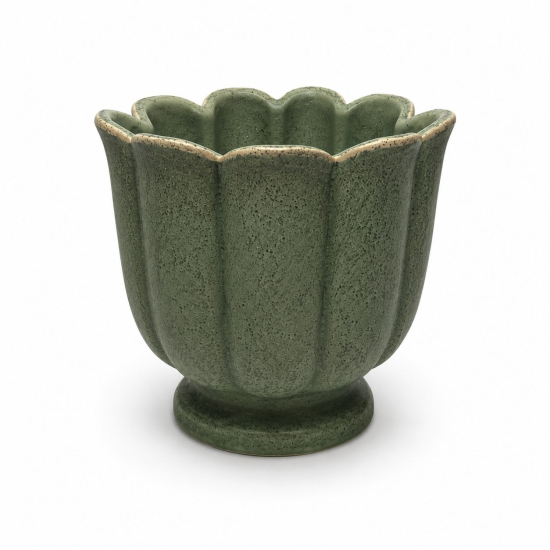 Kaspó cement 13.5*13.5*13cm zöld