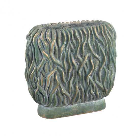 Kaspó cement 30*15*28cm zöld