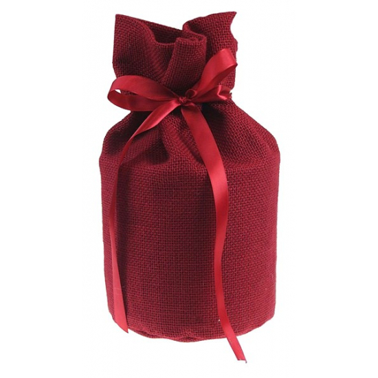 Kaspó juta zsák 15*29cm piros