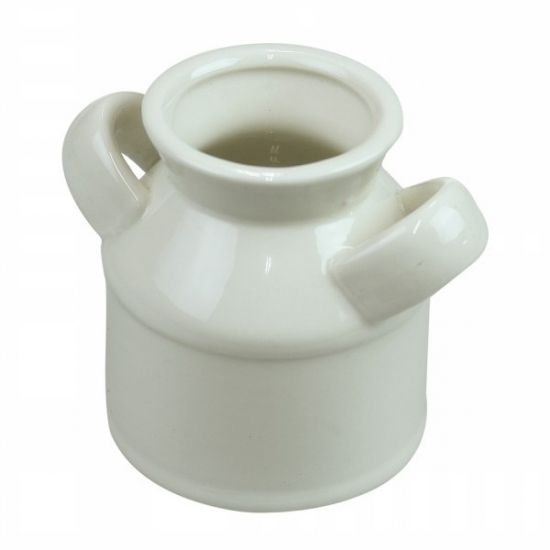 Kaspó kerámia 8*5,5cm 2füles fehér