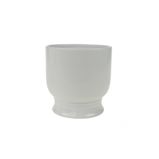 Kaspó kerámia D12,5 H13cm fehér