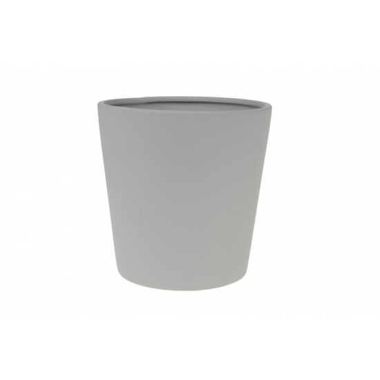 Kaspó kerámia D13 H13cm szürke