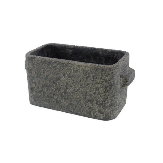 Kaspó kő 19*9*H9cm fekete