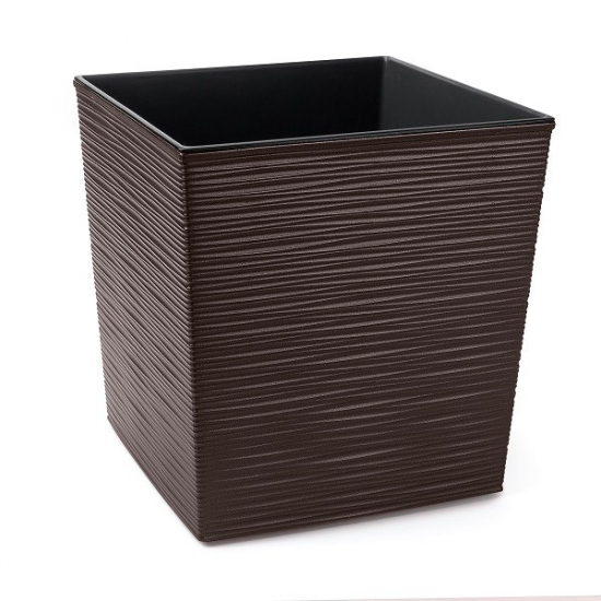 Kaspó műa Juka bordázott 30*30cm M30 mokka Lamela