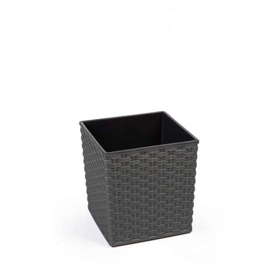 Kaspó műa Juka-rattan 30*30cm M30 grafit Lamel