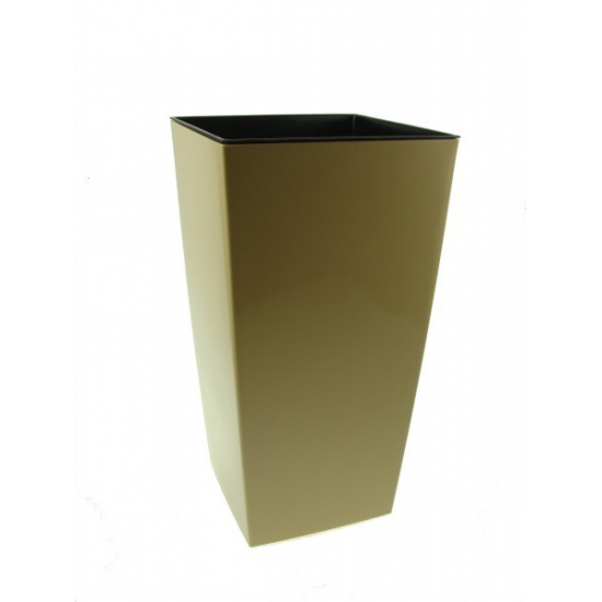 Kaspó műanyag magas 14*14cm M 26 Finezja cappuccino Lamela