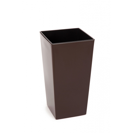 Kaspó műa magas Finezja 19*19cm M 36 cm mokka barna Lamela