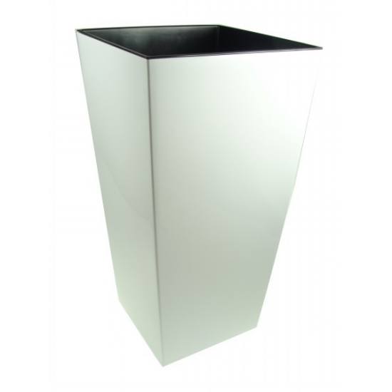 Kaspó műa magas Finezja 30*30cm M 57 cm fehér Lamela