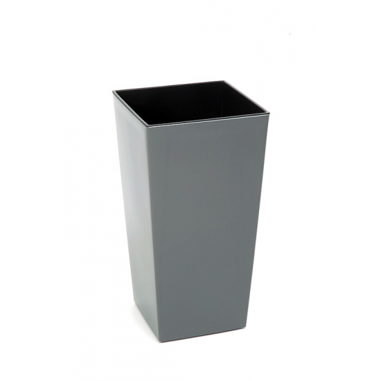 Kaspó műa magas Finezja 35*35cm M 68 cm grafit Lamela
