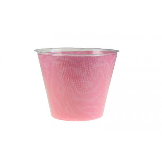 Kaspó műanyag D10 H10 mintás pink