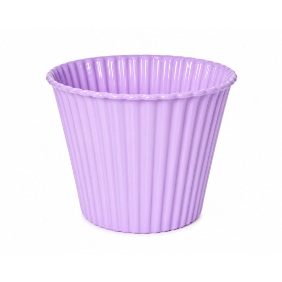 Kaspó muffin műanyag D6,5 lila