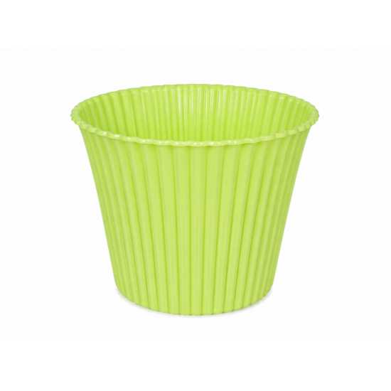 Kaspó muffin műanyag D9 világos zöld