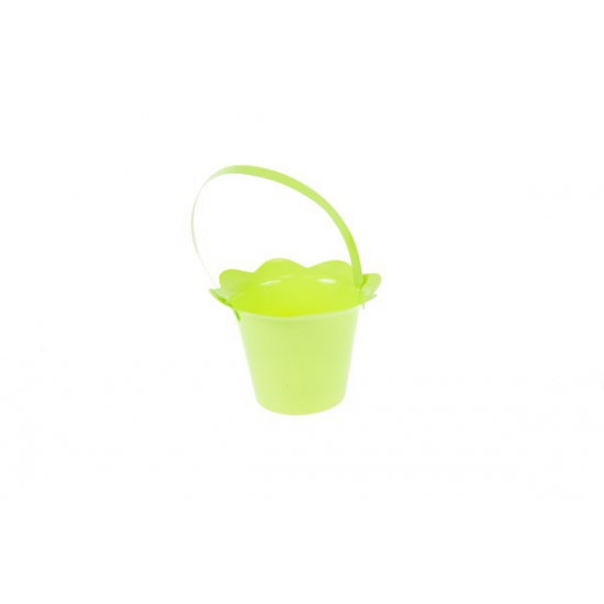 Kaspó plasztik 12,3*10cm zöld, füllel