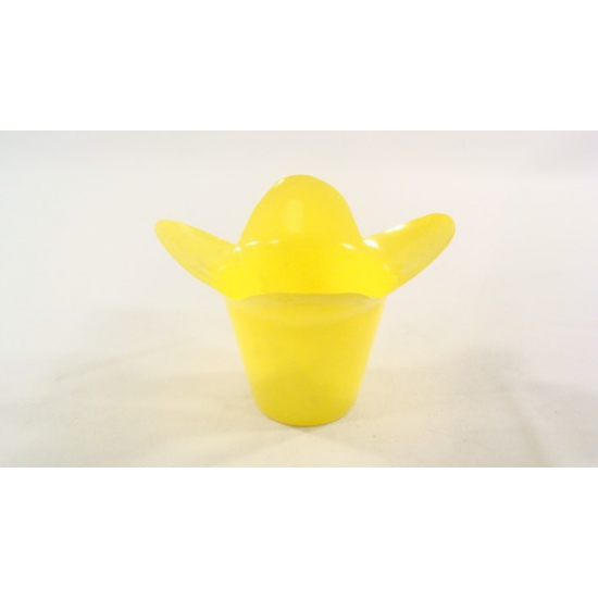 Kaspó plasztik D8,5cm sárga