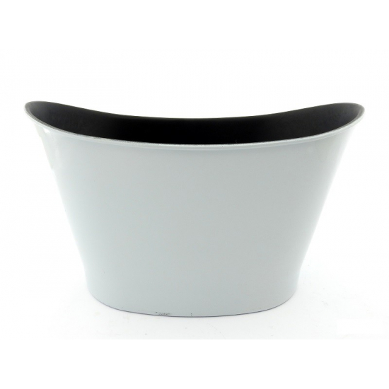 Kaspó plasztik ovális 20*31*H17cm szürke