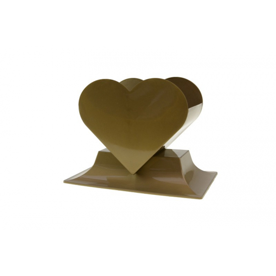 Kaspó plasztik szív alakú 16,5*11*H14cm arany