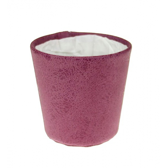 Kaspó PU bőrhatású D10 H10 pink