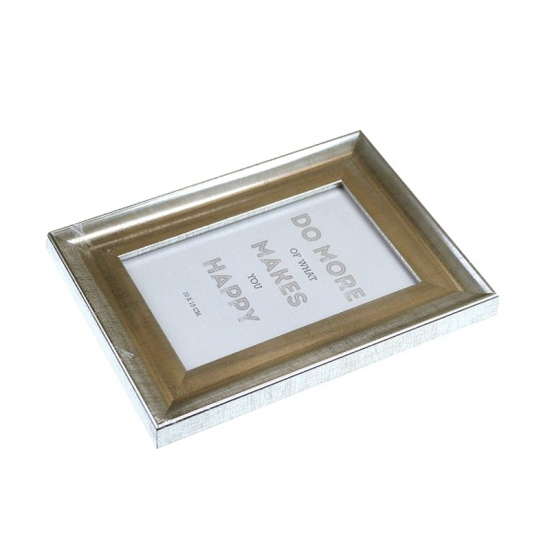 Képkeret plasztik 10*15cm ezüst
