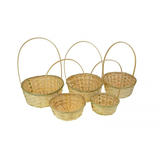 Kosár bambusz 24*11cm s/5 több szín