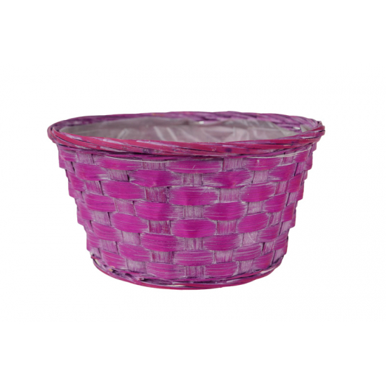 Kosár bambusz D20 H10cm lila