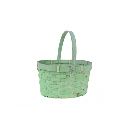 Kosár bambusz kerek D19 H11 menta