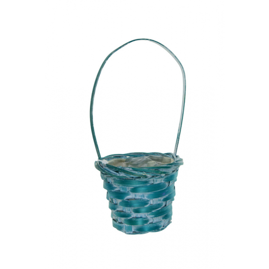 Kosár fonott D8 H6/17cm kék