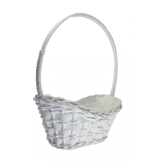 Kosár vessző 35*19*43cm fehér