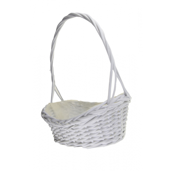 Kosár vessző 39*29*46cm fehér